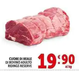Deco Supermercati Cuore di reale di bovino adulto ridings reserve offerta