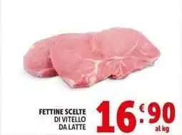 Deco Supermercati Fettine scelte di vitello da latte offerta