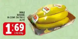 Deco Supermercati Dole banane offerta