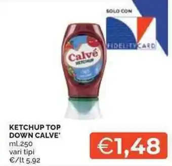 Mercatò Ketchup top down CALVE offerta