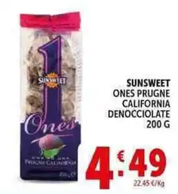 Deco Supermercati Sunsweet ones prugne california denocciolate offerta