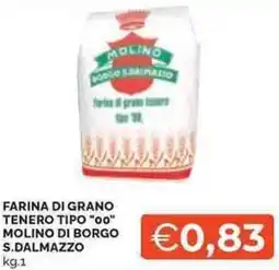 Mercatò Farina di grano tenero tipo "00" MOLINO DI BORGO S.DALMAZZO offerta