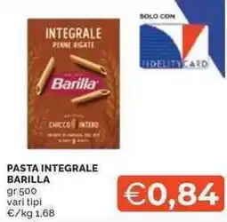 Mercatò Pasta integrale BARILLA offerta