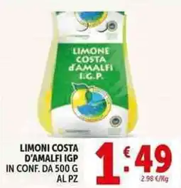 Deco Supermercati Limoni costa d'amalfi igp offerta