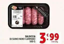 Deco Supermercati Salsiccia di suino nero campano offerta