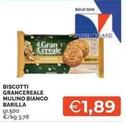 Mercatò Biscotti grancereale mulino bianco BARILLA offerta