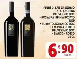Deco Supermercati Feudi di san gregorio, falanghina del sannio doc offerta