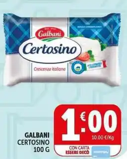 Deco Supermercati Galbani certosino offerta