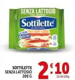 Deco Supermercati Sottilette senza lattosio offerta