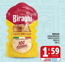 Deco Supermercati Biraghi gran biraghi grattugiato fresco offerta