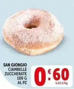 Deco Supermercati San giorgio ciambelle zuccherate offerta