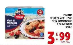 Deco Supermercati Findus fiori di merluzzo con pomodoro e olive nere offerta
