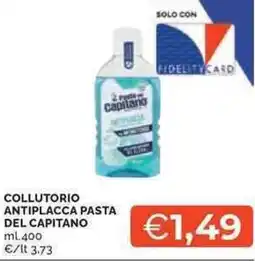 Mercatò Collutorio antiplacca PASTA DEL CAPITANO offerta