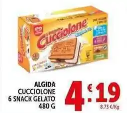 Deco Supermercati Algida cucciolone 6 snack gelato offerta
