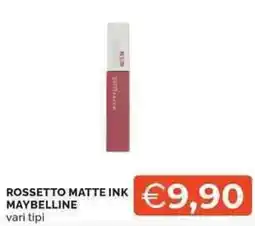 Mercatò Rossetto matte ink MAYBELLINE offerta