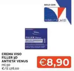 Mercatò Crema viso filler 3D ANTIETA VENUS offerta