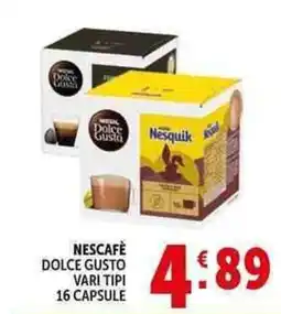 Deco Supermercati Nescafè dolce gusto offerta