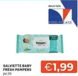 Mercatò Salviette baby fresh PAMPERS pz.70 offerta