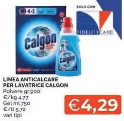 Mercatò Linea anticalcare per lavatrice CALGON offerta
