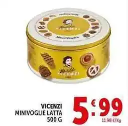 Deco Supermercati Vicenzi minivoglie latta offerta