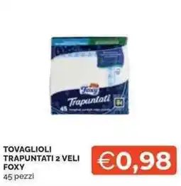 Mercatò Tovaglioli trapuntati 2 veli FOXY offerta