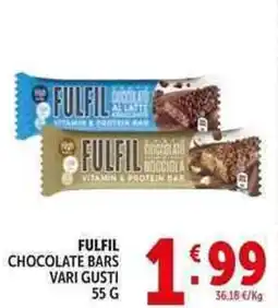 Deco Supermercati Fulfil chocolate bars offerta