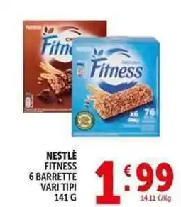 Deco Supermercati Nestlé fitness 6 barrette offerta