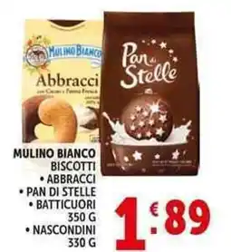 Deco Supermercati Mulino bianco biscotti, abbracci, pan di stelle, batticuori, nascondini offerta