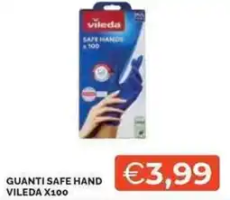 Mercatò Guanti safe hand VILEDA X100 offerta