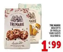 Deco Supermercati Tre marie biscotti di frolla offerta
