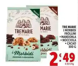 Deco Supermercati Tre marie I morbidi frollini offerta