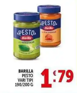 Deco Supermercati Barilla pesto offerta