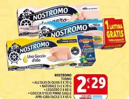 Deco Supermercati Nostromo tonno, all'olio di oliva offerta