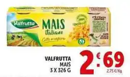 Deco Supermercati Valfrutta mais offerta
