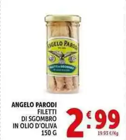 Deco Supermercati Angelo parodi filetti di sgombro in olio d'oliva offerta
