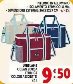 Deco Supermercati Uniflame ocean borsa termica offerta