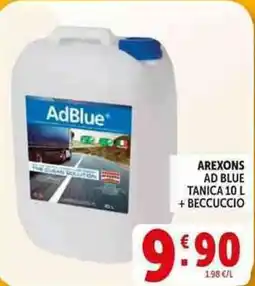 Deco Supermercati Arexons ad blue tanica + beccuccio offerta