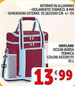 Deco Supermercati Uniflame ocean borsa termica offerta