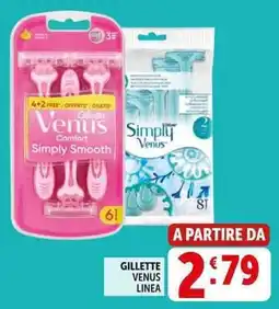 Deco Supermercati Gillette venus linea offerta
