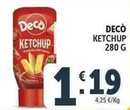 Deco Supermercati Decò ketchup offerta