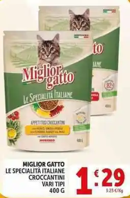 Deco Supermercati Miglior gatto le specialità italiane croccantini offerta