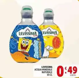 Deco Supermercati Levissima acqua minerale naturale offerta