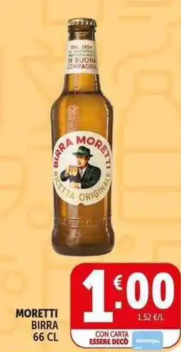 Deco Supermercati Moretti birra offerta
