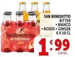 Deco Supermercati San benedetto bitter, bianco, rosso, ginger offerta