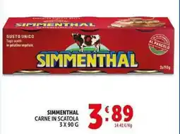 Deco Supermercati Simmenthal carne in scatola offerta