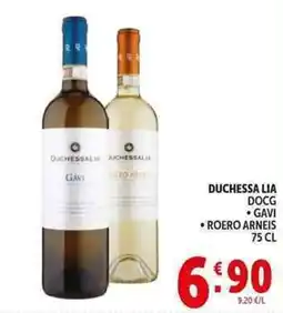 Deco Supermercati Duchessa lia docg, gavi, roero arneis offerta