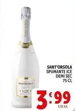 Deco Supermercati Sant'orsola spumante ice demi sec offerta