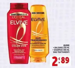 Deco Supermercati Elvive, balsamo, shampoo offerta
