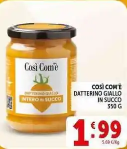 Deco Supermercati Così com'è dattering giallo intero in succo offerta