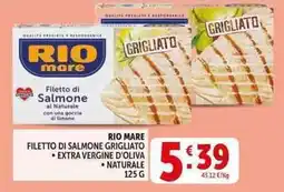 Deco Supermercati Rio mare filetto di salmone grigliato offerta
